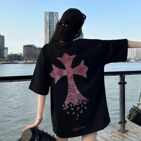 Chrome Hearts | Tops | Chrome Hearts Women Black T Shirt M | Poshmark